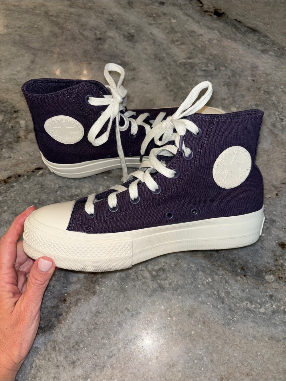 Rare Converse Chuck Taylor All Star Platform High Tops, size 8